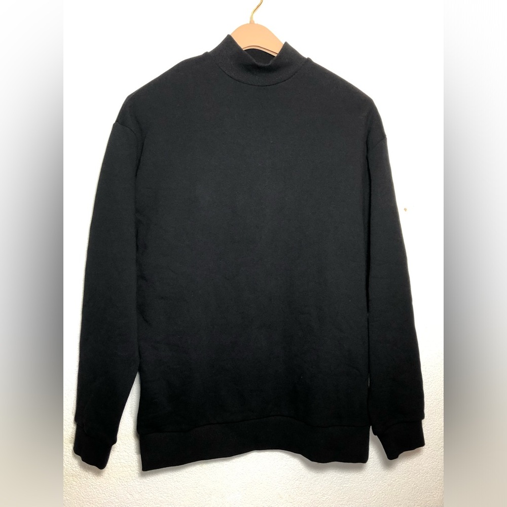 ASOS Design Men's Black Mock Neck Sweatshirt 2XS